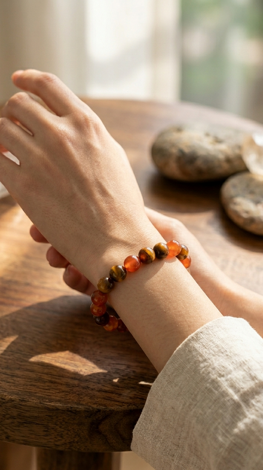 The Catalyst: Premium Carnelian Bracelet