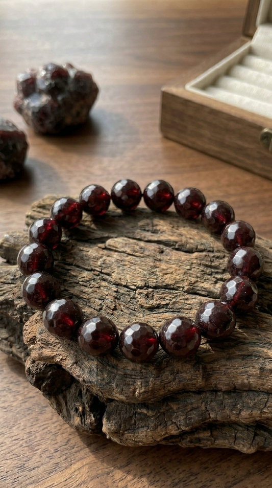 Royal Garnet Gemstone Bracelet – The Voyager’s Spark