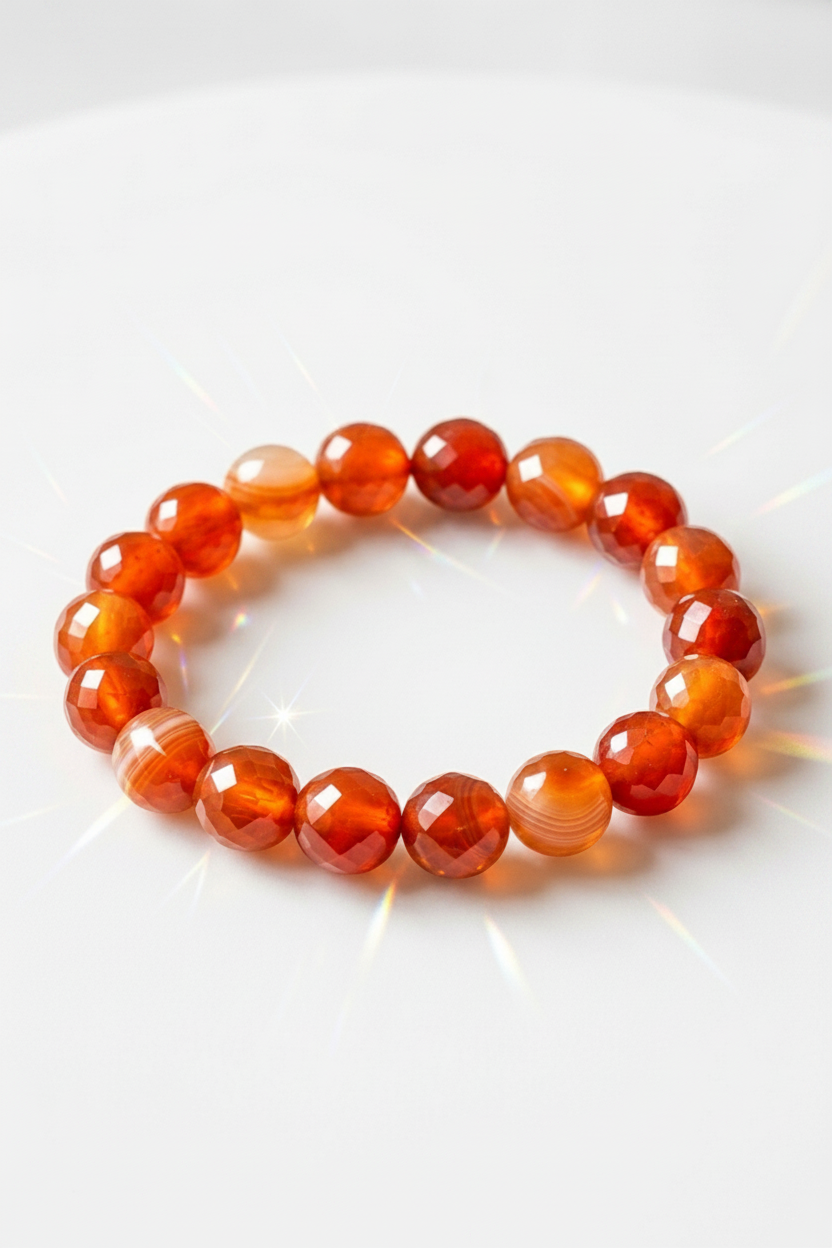 The Catalyst: Premium Carnelian Bracelet