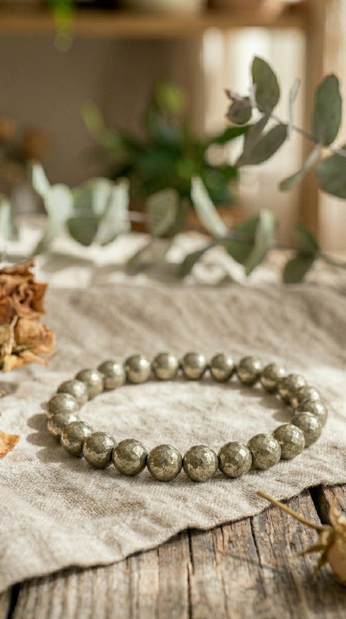 Natural Pyrite Bracelet: The Golden Catalyst of Abundance