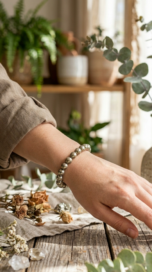 Natural Pyrite Bracelet: The Golden Catalyst of Abundance