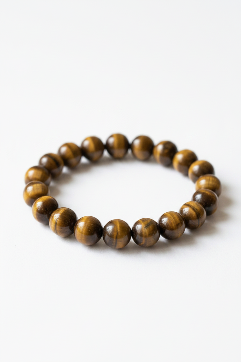 The Golden Guardian: Natural Tiger Eye Bracelet